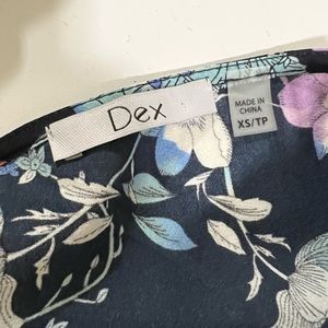 Faux wrap floral dress